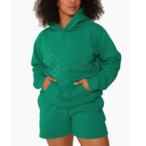 ชุดเสื้อมีฮู้ดสำหรับผู้หญิงชุดเสื้อฮู้ดสีพื้นชุดเสื้อฮู้ดแบบปรับแต่งได้สำหรับผู้หญิง - Product Image 1