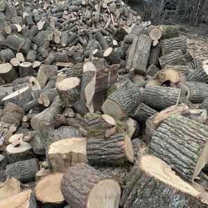 Stacked Hardwood Firewood <b>Logs</b> Ready for Use Outdoor Storage - Product Image 6
