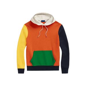 Haute qualité 100% coton noël Colorblock Double tricot hommes à capuche séchage rapide brodé Logo 400gsm hiver blanc sweat - Product Image 1
