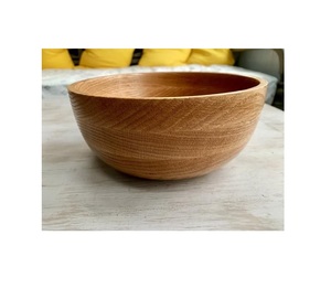 Élégant saladier en bois fait à la main pour les fruits pain collations cuisine de ferme rustique service naturel pièce de vaisselle décorative - Product Image 1