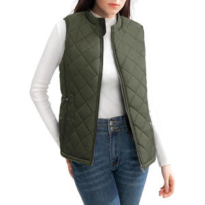 Gilet d'hiver unisexe épais et uni avec fermeture éclair, logo personnalisé, doublure en lin réversible, sans manches, long, avec capuche - Product Image 6