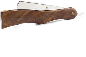 มีดโกนหนวดใบมีดเดี่ยวสแตนเลสสำหรับผู้ชายขายดีที่สุด ใช้ซ้ำได้ ปลอดภัย สำหรับตัดแต่งผมและเครา ร้านเสริมสวย GEMSTONE - Product Image 2