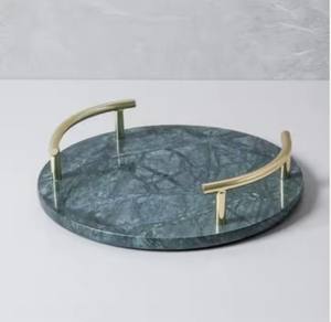 Décoration d'hôtel Plateau de service en marbre avec poignée Commande minimum 20 pièces - Product Image 5