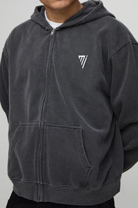 เสื้อฮู้ดดี้ผ้าฝ้ายหนานุ่ม 100% สำหรับฤดูหนาว ขายส่ง ปักโลโก้ตามสั่ง น้ำหนัก 350 กรัม เสื้อฮู้ดดี้ผ้าฟลีซแบบเรียบ - Product Image 3