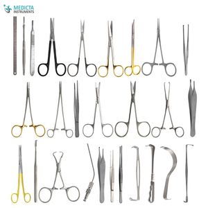 Juego de instrumentos de estiramiento facial, 42 piezas, Kit de herramientas quirúrgicas de acero inoxidable para procedimientos de cirugía plástica cosmética en clínicas - Product Image 6