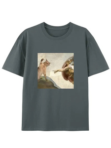 Fabricante directo 100% algodón camisetas de los hombres de calidad superior y duradero para uso al aire libre 260 gramos peso de la tela - Product Image 6