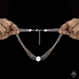 PRAO Handmade Women's Multilayer Silver Plated Necklace <b>Set</b> with Earrings Anti-Tarnish Bulk Fashion <b>Jewellery</b> <b>for</b> <b>Weddings</b> - Product Image 4