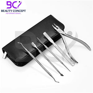 Meilleur fournisseur, kit professionnel et durable pour l'élimination des ongles incarnés, 12 pièces, ensemble d'outils de podologie, acier inoxydable, ouverture large des lames - Product Image 3