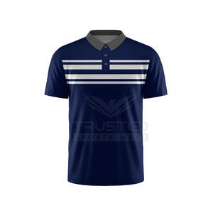 Camisetas de Hombre de Algodón Tejido Sólido de Dos Tonos con Combinación de Colores Personalizada para el Cuello, Impresión de Logotipo Personalizado, Transpirables, de Manga Corta - Product Image 1