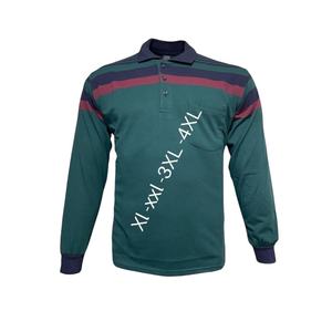 เสื้อยืดแขนยาวลายทางทรงปกติสำหรับผู้ชาย เสื้อผ้าลำลองสำหรับออกกำลังกาย ผ้าถัก ระบายอากาศได้ดี นุ่ม สบาย คุณภาพดี พิมพ์ลาย - Product Image 3