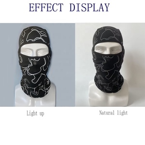 Máscara facial completa Máscaras de esquí para motocicleta Logotipo reflectante personalizado Pasamontañas Envío DDP - Product Image 4