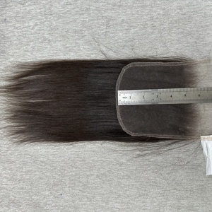 Cierre de Encaje para Cabello de Bebé Premium 6x6, 45cm 50cm, Ondulado Ligero # Extensiones de Cabello Humano de 60 Colores, Tejidas a Mano con Puntas Completas - Product Image 6