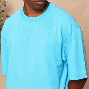 Camisetas de Alta Calidad para Hombre, de Lujo, con Logotipo Personalizado, 100% Algodón Peinado, Anti-Pilling, Cuello Redondo, Corte Recto, Ajuste Holgado - Product Image 5