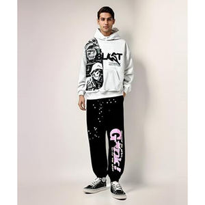 Sudadera con capucha lavada con ácido retro para marcas, lavada con ácido de peso pesado Sudadera con capucha, sudadera con corte cuadrado 500GSM con bolsillo de canguro - Product Image 4