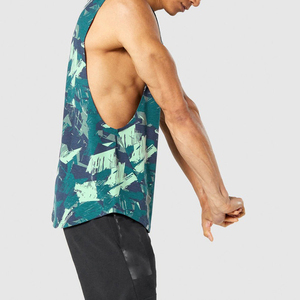 New Factory Wholesale Men's Casual Sports Tank Top Breathable 100% Cotton Workout Wear with Solid Colors Knitted Mesh Design - Product Image 3