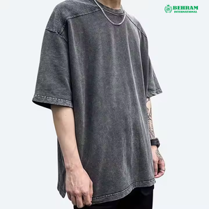 Best Selling 100% Cotton O-Neck Men's T-shirt Loose Fit <b>Blank</b> Design Anti-Wrinkle Breathable Light <b>Weight</b> High Quality - Product Image 6
