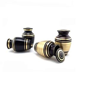 Urna de Metal de latón esmaltado de alta calidad para cenizas, suministros funerarios, Token de cremación personalizado, urnas - Product Image 5
