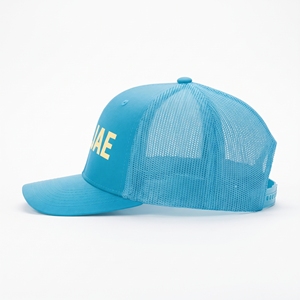 Casquette Trucker 6 Panneaux en Maille Bleue Ajustable Unisexe Décontractée Printemps-Été avec Impression Sérigraphique sur Panneau Avant et Broderie 3D Respirante - Product Image 2