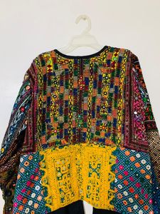 Boho Banjara แจ็คเก็ตกับวินเทจแพทช์ทำงานสำหรับผู้หญิง - Product Image 2