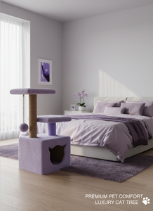 Grattoir pour chats Amistar Violet Tenderness de haute qualité, adapté à toutes les races et tailles de chats. - Product Image 4