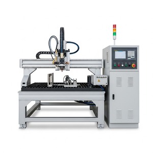 Machine de découpe de tubes au plasma CNC, moteur servo, automatique, haute précision, performances stables, atelier industriel, acier, aluminium - Product Image 1