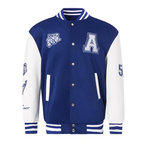 Vestes d'université unisexe brodées sur mesure Bomber d'hiver en coton et en polyester Veste de baseball patchs pour hommes - Product Image 1