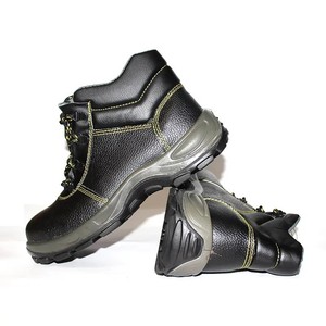 Direct From Factory Chaussures de construction personnalisées OEM de haute qualité Chaussures de sécurité pour le travail Bottes de sécurité en cuir à bout et plaque en acier - Product Image 3