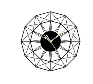 Reloj de pared de Metal dorado de lujo recién llegado anillo personalizado forma elegante reloj de pared decorativo para el hogar con exhibición de agujas - Product Image 2