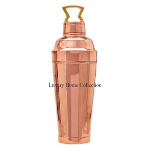 Stylish Large Shape Hammered Design Metal Cocktail Shaker Gold Colo Tabletop Drinkware Bar and <b>Pub</b> Accessories Utensils Supplies - Product Image 4