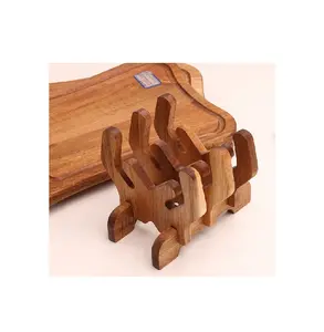 Antikes Holz schneide brett hand gefertigt glänzend poliertes Holz schneide brett einzigartiges Design für den Küchen gebrauch