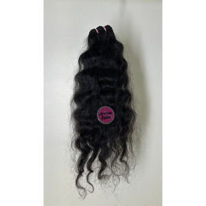 Vendor Aligned Cuticle Virgin Indian Remy <b>Hair</b> <b>Extensions</b> Raw Natural Curly Single Donor Machine Double Weft Bundles - Product Image 3