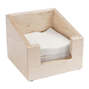 Boîte à mouchoirs en bois de conception simple pour la réception de bureau d'hôtels de restaurant de cuisine à la maison pour l'usage de table - Product Image 1