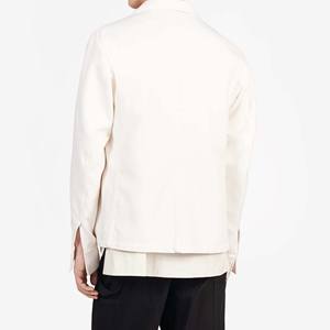 Veste d'hiver OEM à col montant pour hommes, design personnalisé, coupe-vent décontracté avec bouton imperméable imprimé - Product Image 2