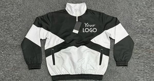 Latest Style Men's Sportswear 100% Nylon <b>Shorts</b> Set 1/4 Zipper Men Tracksuits Splice Colors Stand Collar Custom Printed Design - Product Image 5