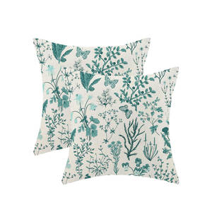 100% Material de algodón puro Fundas de cojín de impresión personalizada de diferentes colores con etiqueta privada - Product Image 5