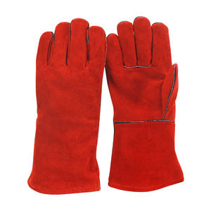 Guantes de soldadura de cuero dividido de piel de vaca a precio barato, guantes de soldadura de protección de manos de seguridad de nuevo estilo anticorte de alta exigencia - Product Image 5