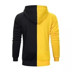 เสื้อฮู้ดผ้าฝ้ายเทอร์รี่โอเวอร์ไซส์สำหรับผู้ชายเสื้อผ้าแนวสตรีทขนแกะหนาเปิดไหล่ถักแบบเรียบพิมพ์ลาย - Product Image 5