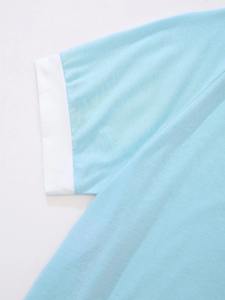 T-shirt à la mode coupe ample pour hommes 100% coton T-shirts de couleur unie tendance de haute qualité pour hommes - Product Image 4