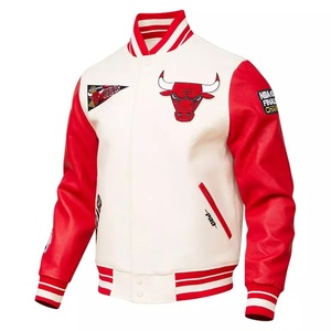Custom Men's Winter Varsity <b>Jacket</b> Windproof Quick Dry Stand Collar Sporty Front Logo Casual - Product Image 5