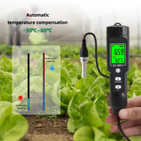 Testeur de sol numérique étanche 2 en 1 EC-8801, testeur de température et d'EC du sol, testeur d'EC du sol pour la plantation de jardin, l'agriculture