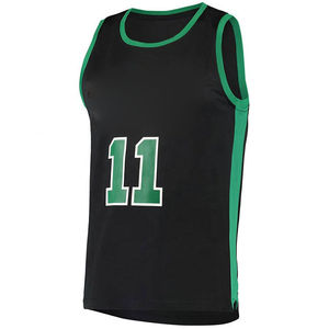 Maillot de basket-ball unisexe sans manches en polyester respirant à 100 %, imprimé, anti-transpiration, anti-UV, séchage rapide, personnalisable, vêtements de sport - Product Image 3