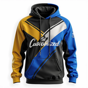 Sudaderas Personalizadas para Hombre, Algodón Combinado, Estilo Urbano Sublimado, Holgadas, Duraderas, Casuales y Elegantes - Product Image 3