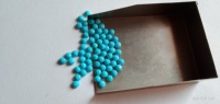 Arizona Turquoise Stone 4mm Rond Bleu Turquoise 100% Véritable Gemme pour Bijoux Prix de Gros Turquoise Cabochons