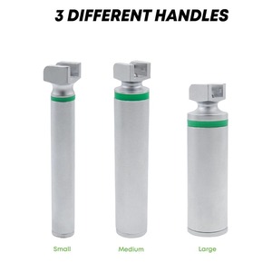 15 piezas de laringoscopio de fibra óptica Miller + hoja Macintosh y manijas EMT conjunto de laringoscopio de fibra óptica Miller + hoja Macintosh - Product Image 3