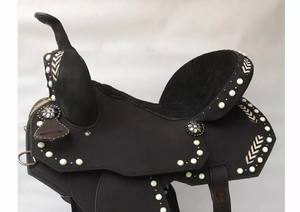 Coupeur de ranch de selle occidental en cuir argentin de haute qualité | Tack de cheval fait main durable pour l'équitation de sentier de travail de ranch de rodéo - Product Image 5