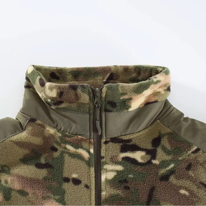 Vestes de chasse softshell pour adultes avec plusieurs poches, fermeture éclair à capuche, vestes de randonnée en plein air avec logo personnalisé imprimé - Product Image 3