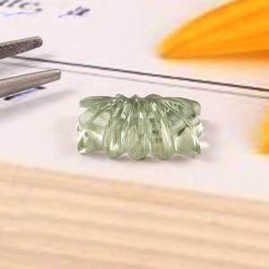 Améthyste verte Pierre précieuse en vrac Forme fantaisie naturelle Pierre précieuse sculptée pour bijoux uniques Produit en vrac - Product Image 3