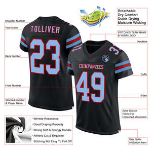 Maillot de football américain de qualité élite pour les jeunes, adapté à l'entraînement de l'équipe de jeu, uniforme personnalisé de match de club d'école - Product Image 4