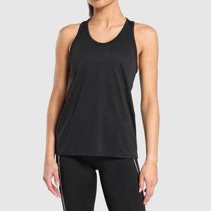 Camisetas sin mangas de entrenamiento de gimnasio ajustadas para mujer, camiseta de Yoga deportiva transpirable de secado rápido con logotipo frontal, diseño sin mangas - Product Image 1