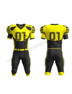 Impresión personalizada Diseño de sublimación Uniformes de fútbol americano Conjuntos transpirables de moda para jóvenes y adultos - Product Image 1